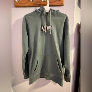 Lowered green pullover hoodie vans